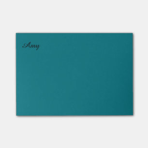 Teal Personalized Postit Notes