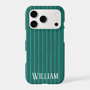 Teal pinstripes