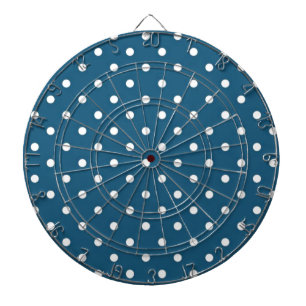 Teal Polka Dots Dartboard