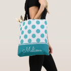 Teal Polka Dots | Personalized
