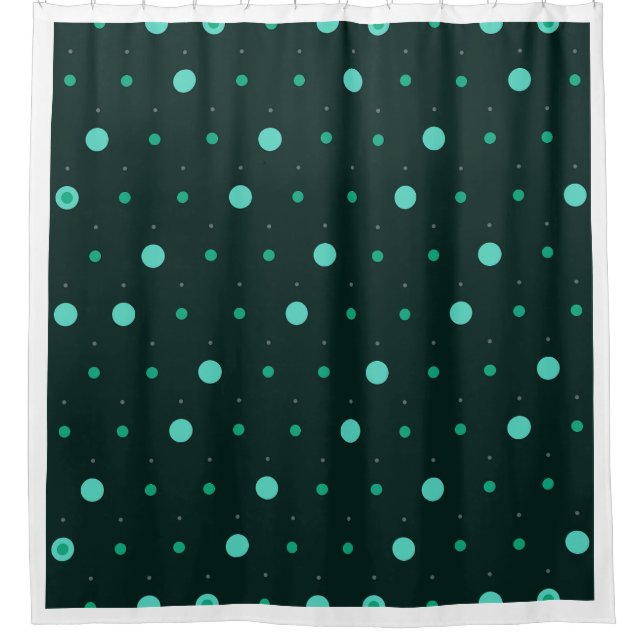Teal Polka Dots Seamless Pattern (Front)