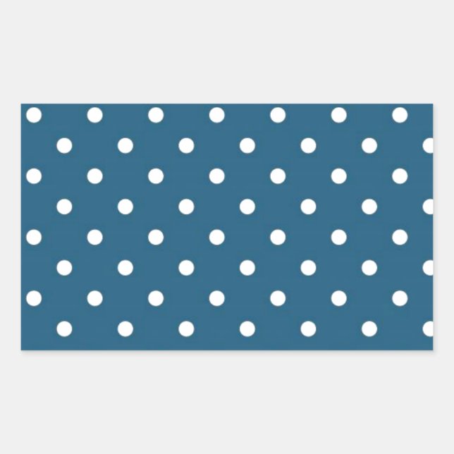 Teal Polka Dots Sticker (Front)