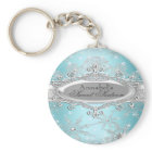 Teal Princess Winter Wonderland Sweet 16 Invite