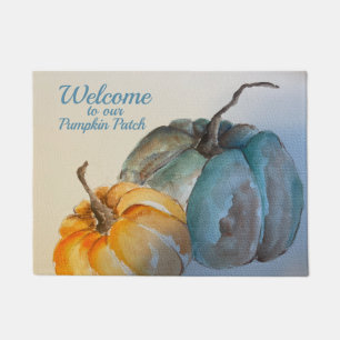 Teal Pumpkin Door Mat