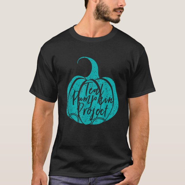 Teal Pumpkin Food Allergy Awareness Halloween Pare T-Shirt (Front)