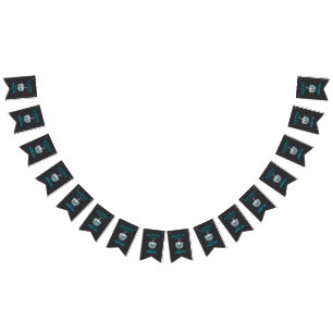 Teal Pumpkin Halloween Allergy Friendly Treats Bunting Flags