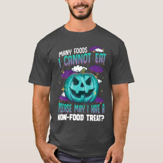 Teal Pumpkin Halloween Food Allergy Awareness Tric T-Shirt