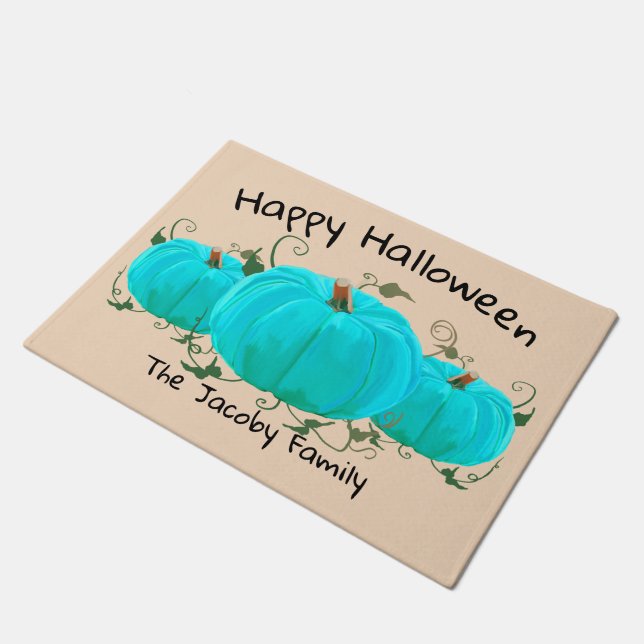 Teal Pumpkin Project Doormat (Angled)