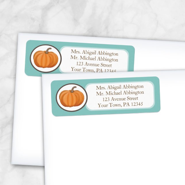 Teal Pumpkin Return Address Labels (Creator Uploaded)