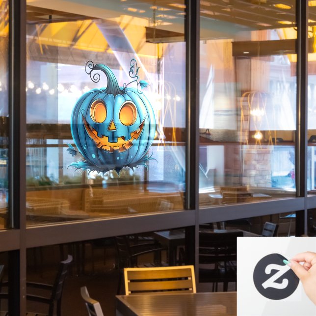 Teal Pumpkin Window Cling (Restaurant Window)