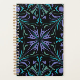 Teal Purple Abstract Weekly Planner