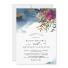 Teal Purple Blue Watercolor, Mystic Garden Wedding