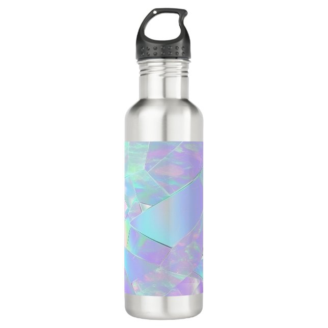 Teal & Purple Iridescent Design 710 Ml Water Bottle (Front)