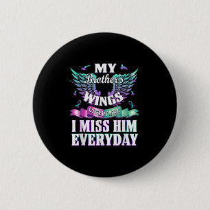 Teal Purple Ribbon Suicide Awareness Flag I Miss M 2 Inch Round Button