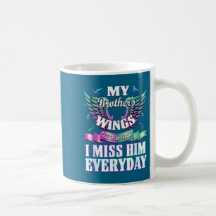 Teal Purple Ribbon Suicide Awareness Flag I Miss M Coffee Mug