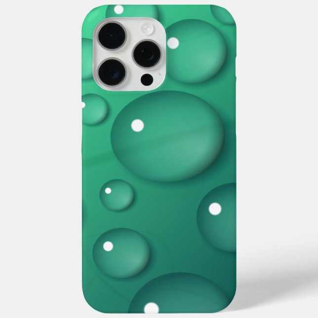Teal Raindrop Texture Case-Mate iPhone Case (Back)