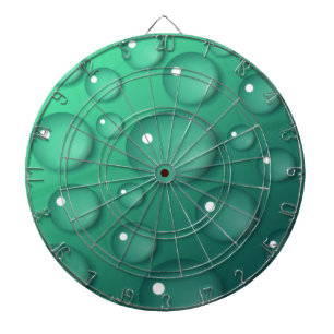 Teal Raindrop Texture Dartboard