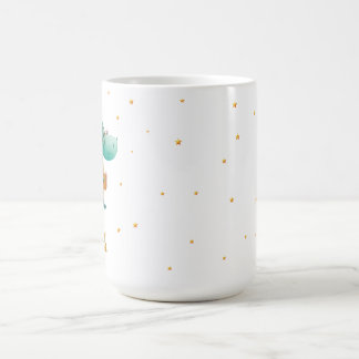 Teal Reading Dragon Mug – Personalized Boys’ Name