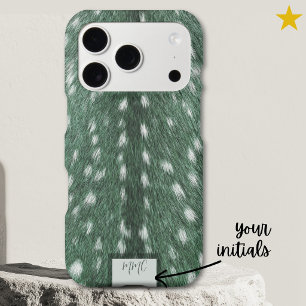Teal Realistic Deer Hair Speckled Spots 