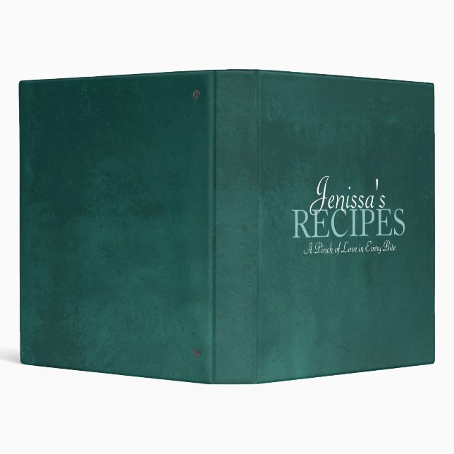 Teal Recipe Binder (Background)