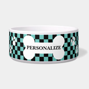 Teal Retro Checks