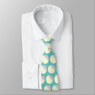 Teal Retro Dots Tie