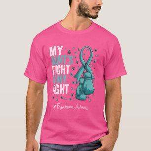 Teal Ribbon Aunt Dysautonomia Awareness T-Shirt