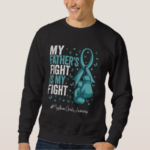 Teal Ribbon Father Myasthenia Gravis Awareness Sweatshirt