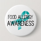 Teal Ribbon Food Allergy Awareness Shades of Teal