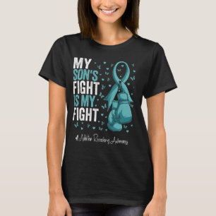 Teal Ribbon Son Addiction Recovery Awareness T-Shirt
