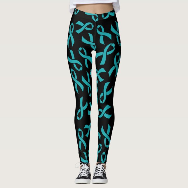 Teal Ribbons...TN Leggings (Front)