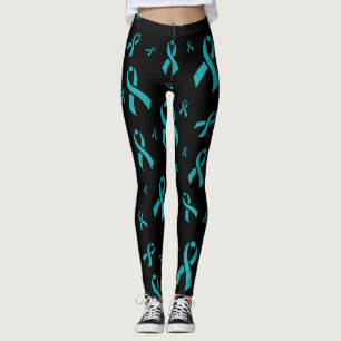 Teal Ribbons...TN Leggings