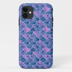 Teal rose scales iPhone 11 case
