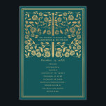 Teal Royal Medieval Sword Wedding Program<br><div class="desc">Elegant and modern wedding design inspired by the medieval fantasy genre. Design is not real foil. You can customize this further by clicking on the "PERSONALIZE" button. Matching Items in our shop for a complete party theme.</div>