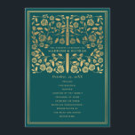 Teal Royal Medieval Sword Wedding Program<br><div class="desc">Elegant and modern wedding design inspired by the medieval fantasy genre. Design is not real foil. You can customize this further by clicking on the "PERSONALIZE" button. Matching Items in our shop for a complete party theme.</div>
