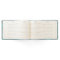 Teal Satin and Peacock Wedding Guest Book