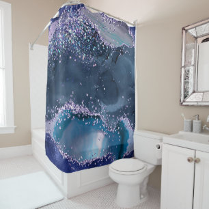 *~* Teal Sea Ocean Agate Celestial  GLITTER AP8  