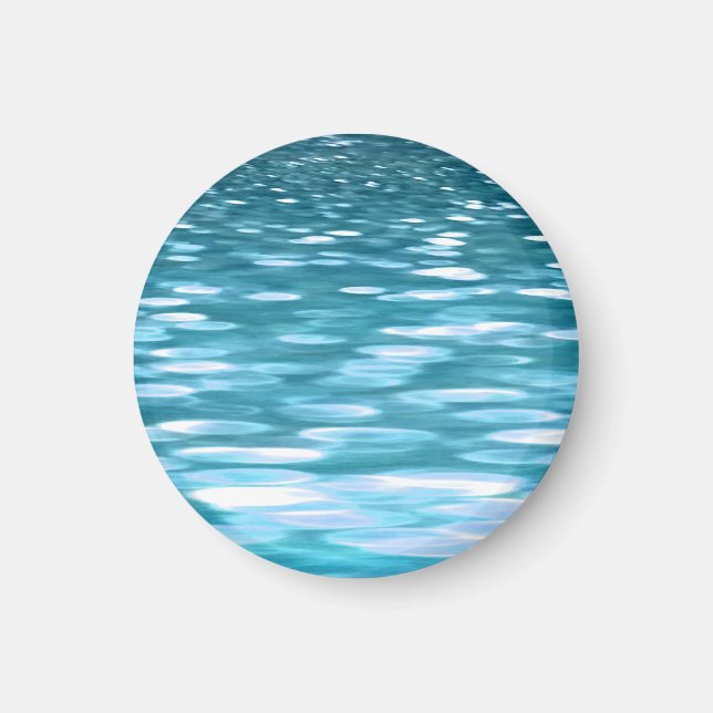 Teal shimmer magnet (Front)