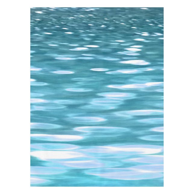 Teal shimmer tablecloth (Front)
