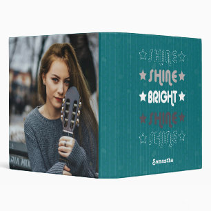 Teal Shine. Shine. Bright. Shine. Shine. Binder