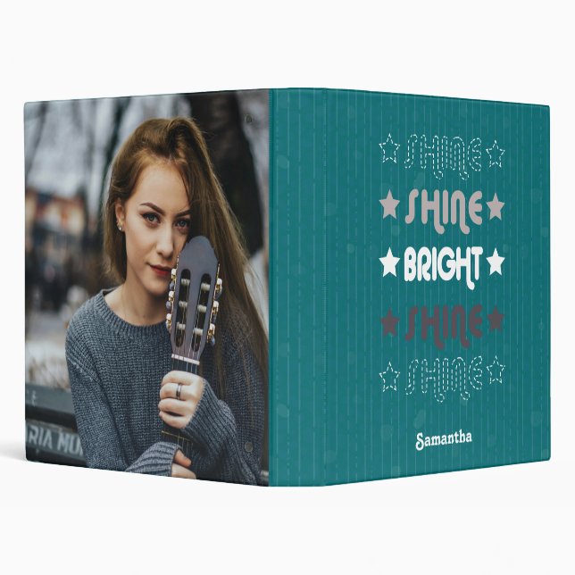 Teal Shine. Shine. Bright. Shine. Shine. Binder (Background)
