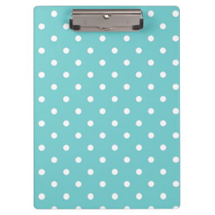 Teal Sky Polka Dot Clipboard