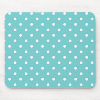 Teal Sky Polka Dot Mouse Pad