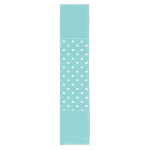 Teal Sky Polka Dot Table Runner