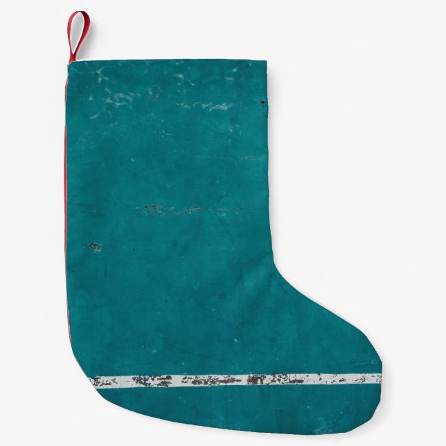 Teal Small Christmas Stocking (Front)