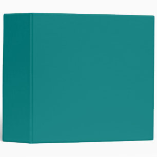 Teal Solid Colour   Classic Binder