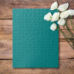 Teal Solid Colour | Classic | Elegant Jigsaw Puzzle<br><div class="desc">Teal Solid Colour | Classic | Elegant | Trendy | Stylish | Gift</div>