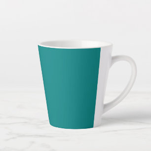 Teal Solid Colour   Classic   Elegant Latte Mug