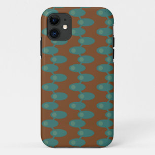 Teal Spaceships iPhone 11 Case