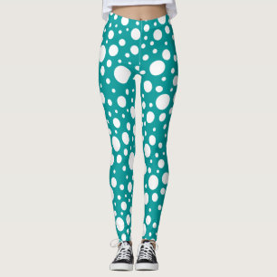 Teal Spots Leggings